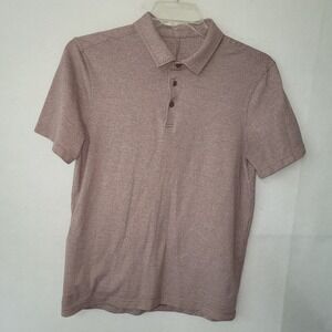 Lululemon Evolution Short Sleeve Polo Shirt‎ Pique Heathered Smoky Topaz Medium